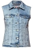 Cecil Damen B211621 Jeansweste,light blue used wash,XL