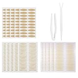 Schlupflider Stripes, Augenlid Stripes, Schlupflid Tapes, Schlupflid-Tape Streifen, Augenlidklebeband, Unsichtbares Sofortiges Anheben des Augenlids für Einzelnes Augenlid, 600 Pcs (mit Pinzette)