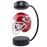 LFTS Mini Schwebehelme NFL-Sammlerstück rotierender schwebender American Football-Helm mit elektromagnetischen Ständern Sport Memorabilien Rugby Fans Freund Vater