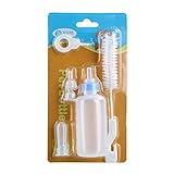 newwyt Fläschchen-Set für Welpen, Stillflasche für Neugeborene, Geschenk mit 4 verschiedenen Schnullern