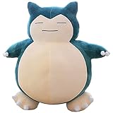 SNOWOLF Plüschtier 50cm Kabi Snorlax Plüschpuppe PP Baumwolle Cartoon Peluche Kissen Spielzeug(50cm,Small Mouth)