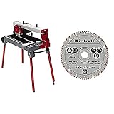 Einhell Radial-Fliesenschneidmaschine TE-TC 620 U (900 W, TischgrößŸe 610x325 mm, Turbo-Trennscheibe Ø 200 mm, für große Formate, Untergestell) + Einhell Diamant Trennscheibe passend für Radial-Fliesenschneidmaschinen (200x25,4 mm, Turbo)