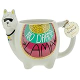 Sheepworld AG Die Geschenkewelt 46343 Kaffeetasse Figur Lama, Dolomite, 50 cl, mit Geschenktag, 1 Stück (1er Pack)