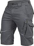 Leib Wächter Flex-Line Herren Arbeitsshort grau/schwarz flexibel mit Spandex (48)