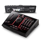 M-GAME Solo USB Audio Interface Mixer für Streaming & Gaming mit XLR-Mikrofoneingang, optischem Eingang, Stimmeffekten, Sampler & dedizierter Software, Solo - Schwarz