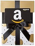 Amazon.de Geschenkgutschein in Geschenkschuber (Gold mit Punkten)