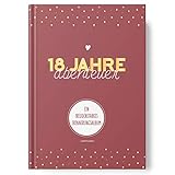 Erinnerungsalbum groß zum Ausfüllen in hochwertigem Hardcover Einband im A4 Format (21x29,7cm) - Deine ersten 18 Jahre - 208 Seiten viel Platz für schöne Erinnerungen - von Sophies Kartenwelt