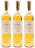 Samos Wein Vin Doux 3x 0,75l Likörwein weiß süß P.D.O. | 15% Vol. | Samos Wein | + 1 x 20ml Olivenöl'ElaioGi' aus Griechenland