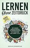 Lernen ohne Zeitdruck mit diesen Lerntechniken & Lernmethoden in 4 Wochen auf einen 1,0 Ø -Bonus lernen im 'Home-Studium'-