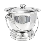 MIRIRE Kammertopf Edelstahl Spittoon Tragbarer Pee Pot Handheld Spittoon mit Deckel Urineimer Töpfchen Toilette Urinal Kunststoff Bettpfanne Urinflasche für Erwachsene Kind Schwanger/710