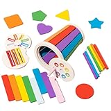 Color Matching Toys, Color Matching Toys for Preschool, Colorful Wooden Brain Teaser, Fine Motor Skill Training Game, Educational Matching Game for Cognitive Development and Preschool Learning