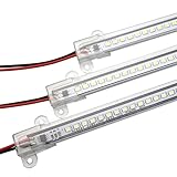 5 x 220 V LED-Leuchtröhre, Lichtschlauch, Schrank, Küche, LED-Röhre, Licht für Küche, Badezimmer, Treppen, Garage, Lager, 30 cm warm