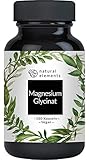 Magnesiumglycinat - Premium: Chelatiertes Magnesium - 180 Kapseln - 100mg elementares Magnesium pro Kapsel - Laborgeprüft, vegan, hochdosiert