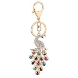 Key Beautiful Crystal Schlüsselanhänger Pfau Kette Geldbörse Strass Schlüsselanhänger Tasche Schlüsselanhänger Schlüsselanhänger Flaschenöffner Für Männer