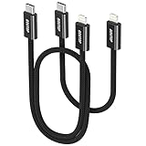 USB-C auf Lightning Kabel (2Pack 0,5M 0,2M), BOUTOP MFi-Zertifiziert 20W Nylon geflochten PD Ladekabel für iPhone 14 Pro, 14, 13 Pro, 13, 12 Pro, 12, SE 2020, 11, XR, XS, X, 8 Serie