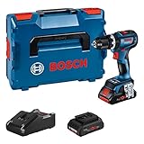 Bosch Professional 18V System Akku-Schlagbohrmaschine GSB 18V-90 C (inkl. 2 x ProCORE-Akkus 4,0 Ah, Ladegerät GAL 18V-40, in L-BOXX), Blue, 06019K6104