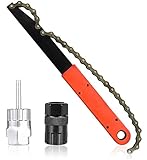 TBoonor Fahrrad Kettenpeitsche Ritzelabnehmer Cassette Lockring Tool Zahnkranzabzieher Schraubkranz Abzieher Kit Kassetten Entfernungs Werkzeug Universal für Fach Kassette und Schraubkranz