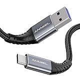 USB-C Kabel,1M 3.1A Schnellladung und 5Gbps Datensynchronisation,geflochtenes USB3.0 A auf USB-C Ladekabel, USB Typ C Kabel,passend für Samsung Galaxy Note 8 S8 S9 S10 S20,Sony XZ,LGV20,HTC usw