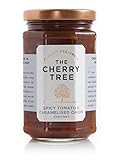 würziges Tomaten Chutney mit karamellisierten Zwiebeln - Spicy Tomato & Caramelised Onion - 320 g - Ein Premium-Gourmet Chutney der Spitzenklasse von The Cherry Tree