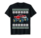 Monster Truck Boys Men Monster Truck Ugly Christmas Sweater T-Shirt