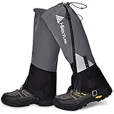 HIKENTURE Gamaschen Wandern Jagd Fahrrad, Gamaschen Herren Damen Wasserdicht, Regengamaschen, Gamaschen Outdoor zum Schutz von Hose&Schuhe vor Schnee/Regen/Insekten, Gaiters Schneewandern, Klettern-S