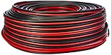 Manax SC2150RB-50 Lautpsrecherkabel 2x1,50 mm² CCA (Boxenkabel/Audiokabel), Ring 50 m, rot/schwarz