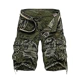 LEIGE 2021 männer Sommer Cargo Shorts Jeans männliche Mode lässig Baggy Denim Shorts 30-42 (Color : B, Size : 40)