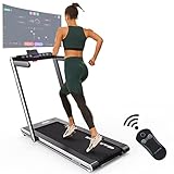 Laufband,klappbar Elektrisches Fitnessgerät mit Bluetooth und Lautsprecher,LCD-Display, 1400 W Motor, 1-15 km / h