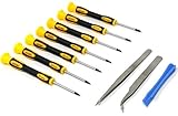 10 teiliger Torx Schraubendrehersatz T3, T4, T5, T6, T7, T8 und T10