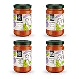 Just Spices Pastasauce Verdure 4er-Pack I 4 x 280g Tomatensauce mit Gemüse für Nudeln