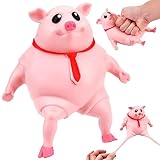 Vibbang Schweine Quetschspielzeug Stressbälle, Schwein Stressspielzeug, Kreatives Dekompressions Piggy, Anti Stress Schwein Squeeze Spielzeug für Erwachsene und Kinder Sensorisches Fidget Spielzeug