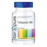 Vitamin B6 Tabletten - vegan - 250 Tabletten - 22,5mg pro Tablette