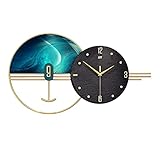 Wanduhr für Wohnzimmer Dekor Licht Luxusuhr Wanduhr Wohnzimmer Minimalistische Heimdekoration Mode Kreative Persönlichkeit Wanduhr Dekoration Uhr Hängende Wanduhren Batteriebetrieben