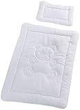 Mack Kuschliges Kinder Betten Set Decke 100 x 135cm Microfaser Baby Stepdecke im Set mit 1x Kissen 40x60cm (Ganzjahresdecke)