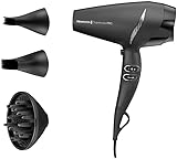 Remington Haartrockner Profi Ionen [leistungsstark & seitliche Profi-Bedienung] SupercarePro Technologie (2200W, 130km/h, 3 Stylingaufsätze, langlebiger Friseur AC-Motor) AC7250 [Amazon Exklusiv]