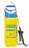 GLORIA Drucksprüher prima 5 | Gartenspritze/Sprühgerät für den Pflanzenschutz | 5 L Füllinhalt | Verstellbare Messingdüse