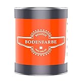 BEKATEQ BE-700 Betonfarbe Schwarz, 1 l I Bodenbeschichtung & Fußbodenfarbe für außen & innen I Betonversiegelung & abriebfester Bodenbelag für Werkstattboden, Keller, Garage & Industrie