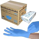 SFM ® SOFTLIGHTS Nitril : XS, S, M, L, XL, XXL blau puderfrei F-tex Einweghandschuhe Einmalhandschuhe Untersuchungshandschuhe Nitrilhandschuhe L (1000)