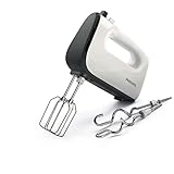 Philips Domestic Appliances HR3741/00 Handmixer, 450 W, 5 Geschwindigkeiten plus Turbo weiß/schwarz