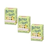 Leone-Pads | 3 Kisten Leone Zitrone & Salbei | Tabletten Leone Wellness-Tropfen | Vegane Bonbons in Box - 90 Gr. Total