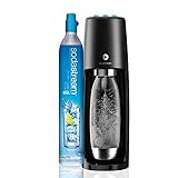 SodaStream One Touch Wassersprudler, Kunststoff, Schwarz, 43 cm