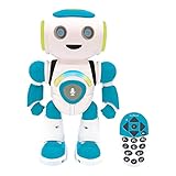 Powerman Jr. Intelligenter Roboter für Kinder der Gedanken liest - Spielzeug für Kinder-Tanzt Musiziert Tier-Quiz STEM Programmierbar Fernbedienung Roboter - Grün/blau-ROB20DE