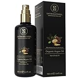 Arganöl Haare BIO Kaltgepresst 100ml - Haut - & Haaröl trockenes Haar - Vegan - Für Locken, Nägel, Haarkur, Gesichtspflege, Bart, Haarpflege - ohne Silikon und Parabene - Argan Oil - Naturkosmetik