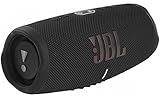 JBL Charge 5 Bluetooth-Lautsprecher in Schwarz – Wasserfeste, portable Boombox mit integrierter Powerbank und Stereo Sound – Eine Akku-Ladung für bis zu 20 Stunden kabellosen Musikgenuss