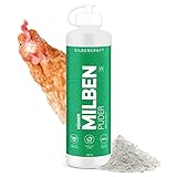 Silberkraft Milbenpuder 100 g - für Hühner und Ziervögel, zuverlässiger Milbenschutz, gegen rote Vogelmilbe, effiziente und garantierte Milbenabwehr, hilfreiches Anti-Milben-Mittel