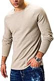 JACK & JONES Herren Jjehill Knit Crew Neck Noos Pullover, Elfenbein(oatmealmelange), L EU