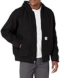 Carhartt Herren Loose Fit Washed Duck Geïsoleerde Active Jacket, Schwarz, L EU