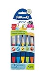 Pelikan 700733 Pinsel-Set, griffix mit Band, 5 Stück