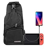 EEEKit Backpack Crossbody für Switch, Reisetasche Kompatibel mit Switch, Umhängetasche für Switch/Switch LITE Konsole und Zubehör