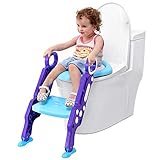 Tarnel Töpfchentrainer Toiletten-Trainer Kinder Töpfchen Kinder-Toilettensitz mit Leiter Töpfchen Sitz für Toiletten